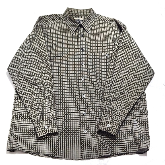 Vintage Casa Moda Checkered Regular Fit Dress Shirts - Picture 7 of 8